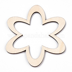 Unfinished Natural Poplar Wood Big Pendants&nbsp;WOOD-TAC0012-11