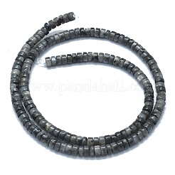 天然ラルビカイトビーズ連売り  フラットラウンド/ディスク  3.8~4.2x2~4.5mm  穴：0.8~1mm  約152~180個/連  15.1~15.5インチ（38.5~39.5cm）&nbsp;G-F631-A15