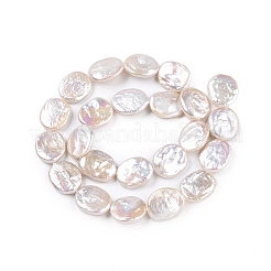 Natural Nucleated Baroque Keshi Pearl Beads Strands&nbsp;PEAR-S022-B