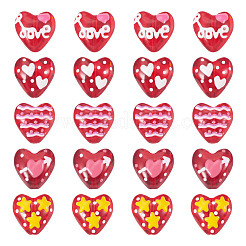 20Pcs 5 Styles Glass Enamel Beads&nbsp;GLAA-TA0003-49