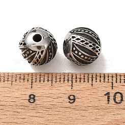 304ステンレススチールビーズ  ステンレス鋼色  9mm  穴：2mm&nbsp;SA-CBA9DCB-33AS