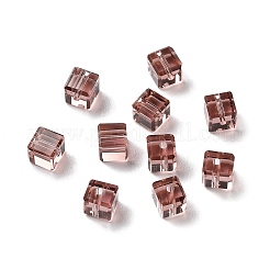 K9ガラス模造オーストリアクリスタルビーズ  多面カット  suqare  ミックスカラー  5.5x5.5x5.5mm  穴：1mm&nbsp;GLAA-H024-16B