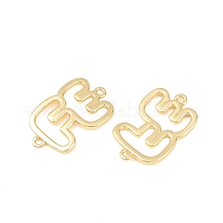 Brass Hollow Connector Charm&nbsp;KK-F931-28D-G