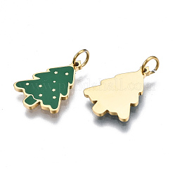 316 Surgical Stainless Steel Enamel Pendants&nbsp;STAS-S116-338G