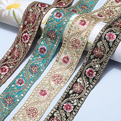 Polyester Embroidery Paillette Ribbon&nbsp;OCOR-WH20003-37D