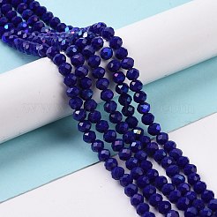 Electroplate Opaque Solid Color Glass Beads Strands&nbsp;LS-EGLA-A034-P10mm-L12