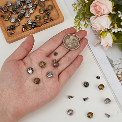12 Bags 2 Colors Zinc Alloy Decorative Rivets&nbsp;FIND-FG0005-52B