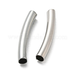 真鍮製チューブビーズ  鉛フリー＆カドミウムフリー  プラチナ  19.5x3mm  穴：2.5mm&nbsp;KK-Z045-03A-P