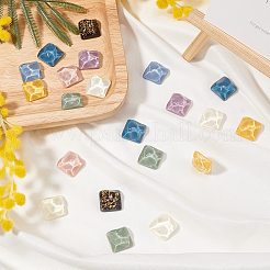 Opaque Resin Cabochons Accessories for Jewelry Making&nbsp;RESI-CA0001-10