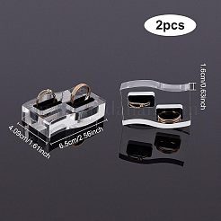 Acrylic with Flannelette Ring Displays&nbsp;RDIS-WH0006-04
