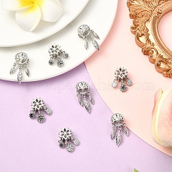 4Pcs 2 Styles Alloy European Beads&nbsp;FIND-YW0009-98