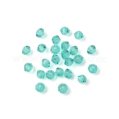 プレシオサ®クリスタルビーズ  チェコクリスタル  双円錐形(451 69 302 ロンデル)  50005 カリブ海  3mm  穴：0.8mm&nbsp;LS-X-PRC-BA3-50005
