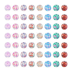 240Pcs 8 Colors Transparent Baking Paint Glass Beads&nbsp;GLAA-TA0001-18