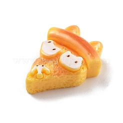 漫画の樹脂カボション  模造食品  ピザ  23.5x18x8mm&nbsp;CRES-Q010-02C