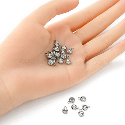 20Pcs 201 Stainless Steel Rhinestone Charms&nbsp;STAS-YW0002-02A