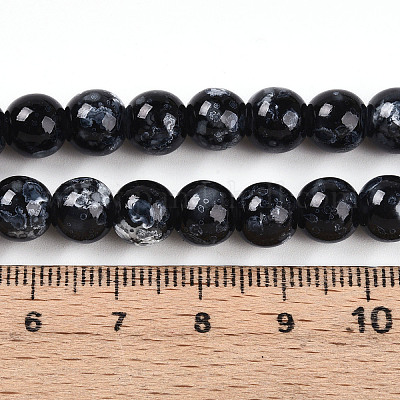 Baking Paint Glass Beads&nbsp;X1-DGLA-N003-8mm-A10-1