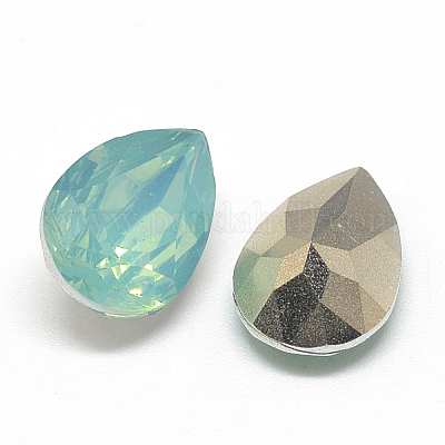 Pointed Back Resin Rhinestone Cabochons&nbsp;RESI-T014-10x14mm-A20-1