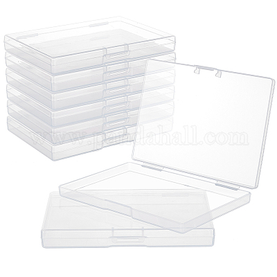 プラスチックの箱  長方形  透明  14.5x10.2x1.65cm&nbsp;CON-WH0001-29-1