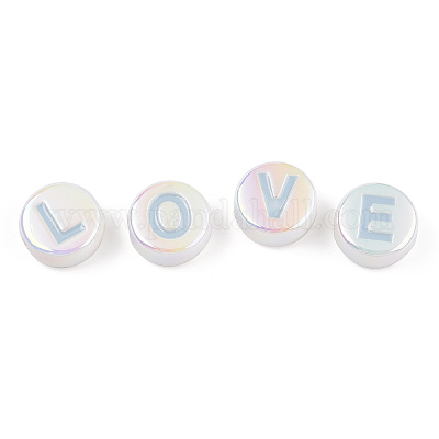 UV Plating Enamel Acrylic Beads&nbsp;PACR-N015-01D-1