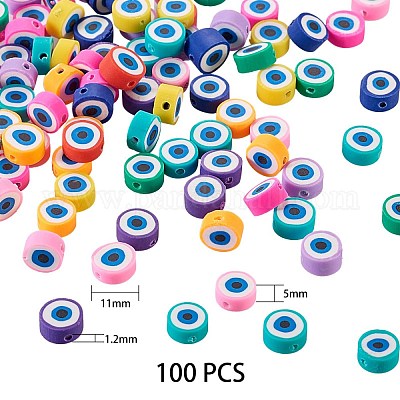 100Pcs Handmade Polymer Clay Beads&nbsp;CLAY-SZ0001-08-1