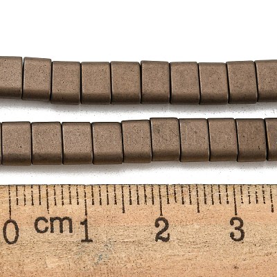 Electroplated Non-magnetic Synthetic Hematite Beads Strands&nbsp;G-C106-B01-09B-1