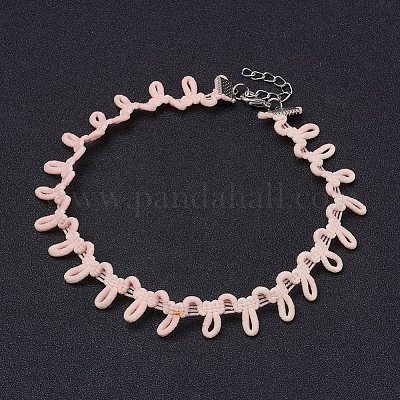 Cloth Gothic Choker Necklaces&nbsp;NJEW-E085-29C-1