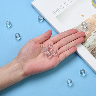 アクリルビーズ  ラウンド  透明  14mm  穴：2mm&nbsp;X-PL528-1
