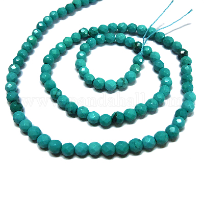Natural Magnesite Round Beads Strands&nbsp;TURQ-L020-4mm-02-1