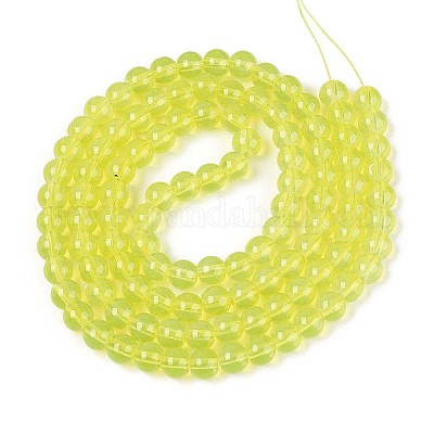 Baking Paint Glass Beads Strands&nbsp;DGLA-Q023-8mm-DB20-1