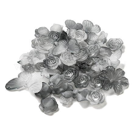 Transparent Acrylic Beads OACR-H039-04C-1