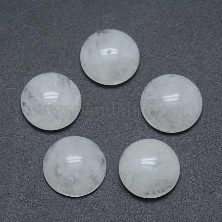 Natural Quartz Crystal Cabochons&nbsp;G-P393-R50-4MM-1
