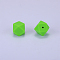 Hexagonal Silicone Beads, Olive Drab, 23x17.5x23mm, Hole: 2.5mm