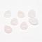 Natural Rose Quartz Gemstone Cabochons, teardrop, 25x18x6mm