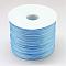Nylon Satin Rattail Cords, Beading Threads for Bracelet Jewelry Making Chinese Knot Macrame Craft, Cornflower Blue, 1.5mm, about 49.21 yards(45m)/roll
