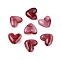 Imitation Gemstone Acrylic Beads, Heart, Indian Red, 15x17x7mm, Hole: 2mm, 439pc/500g