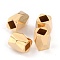 Brass Spacer Beads, Cadmium Free & Lead Free, Long-Lasting Plated, Faceted Column, Real 24K Gold Plated, 4x3~3.5mm, Hole: 1.6mm