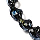 Handmade Dichroic Foil Glass Beads Strands&nbsp;DICH-U001-08A-3