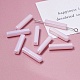 電気メッキガラスビーズ  多面カット  長方形  ピンク  19.5~20x4x4mm  穴：1mm&nbsp;GLAA-D024-01A-1