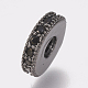 Brass Micro Pave Cubic Zirconia Bead Spacers&nbsp;ZIRC-K074-11A-02B-1