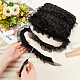 Satin Chiffon Double Ruffled Lace Trim&nbsp;OCOR-WH0047-32A-3