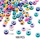 100Pcs Handmade Polymer Clay Beads&nbsp;CLAY-SZ0001-08-2