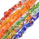 Handmade Millefiori Lampwork Beads Strands&nbsp;LAMP-P070-02A-1