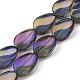 Transparent Electroplate Glass Bead Strands&nbsp;EGLA-C001-FR04-1