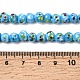 手作りランプワークビーズ連売り  ラウンド  ライトスカイブルー  6mm  穴：2mm  約50個/連  9.45''（24センチメートル）&nbsp;LAMP-H071-01A-08-4