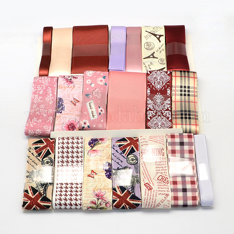 Wholesale Printed Mixed Ribbon Sets: Grosgrain Ribbons - Pandahall.com