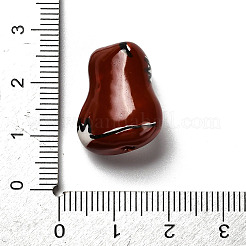 手作りの陶器ビーズ  動物  キツネ  19.5x16x11.5mm  穴：2.5mm&nbsp;PORC-A028-02C