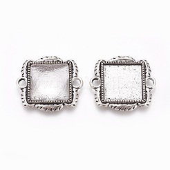 Tibetan Style Alloy Cabochon Connector Setting&nbsp;TIBE-X0186-03