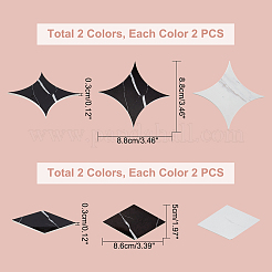 8Pcs 4 Style PVC Finger Ring Display Stands&nbsp;RDIS-GA0001-01