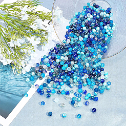 24 Color Imitation Pearl & Crackle & Transparent & Opaque Glass Beads&nbsp;GLAA-PH0002-89B