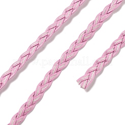 3 プライ pu レザー編組コード  フラット  パールピンク  5x1.5mm  約107.17ヤード（98m）/バンドル&nbsp;OCOR-Q059-01G
